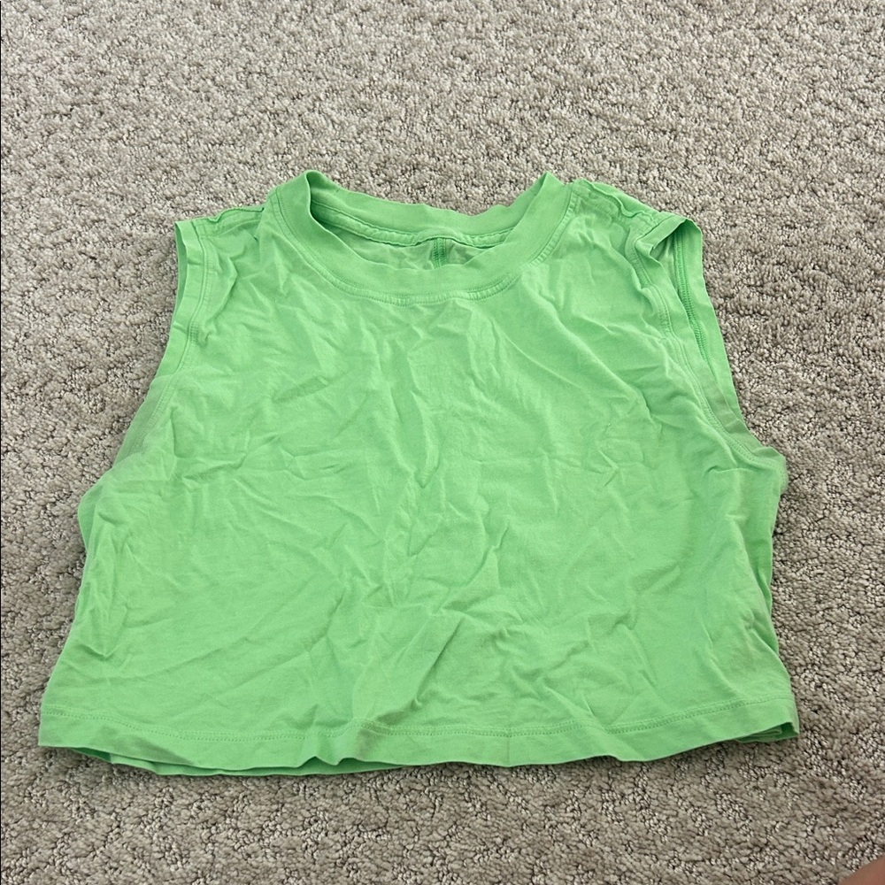 Lululemon Scream Green Tank Top